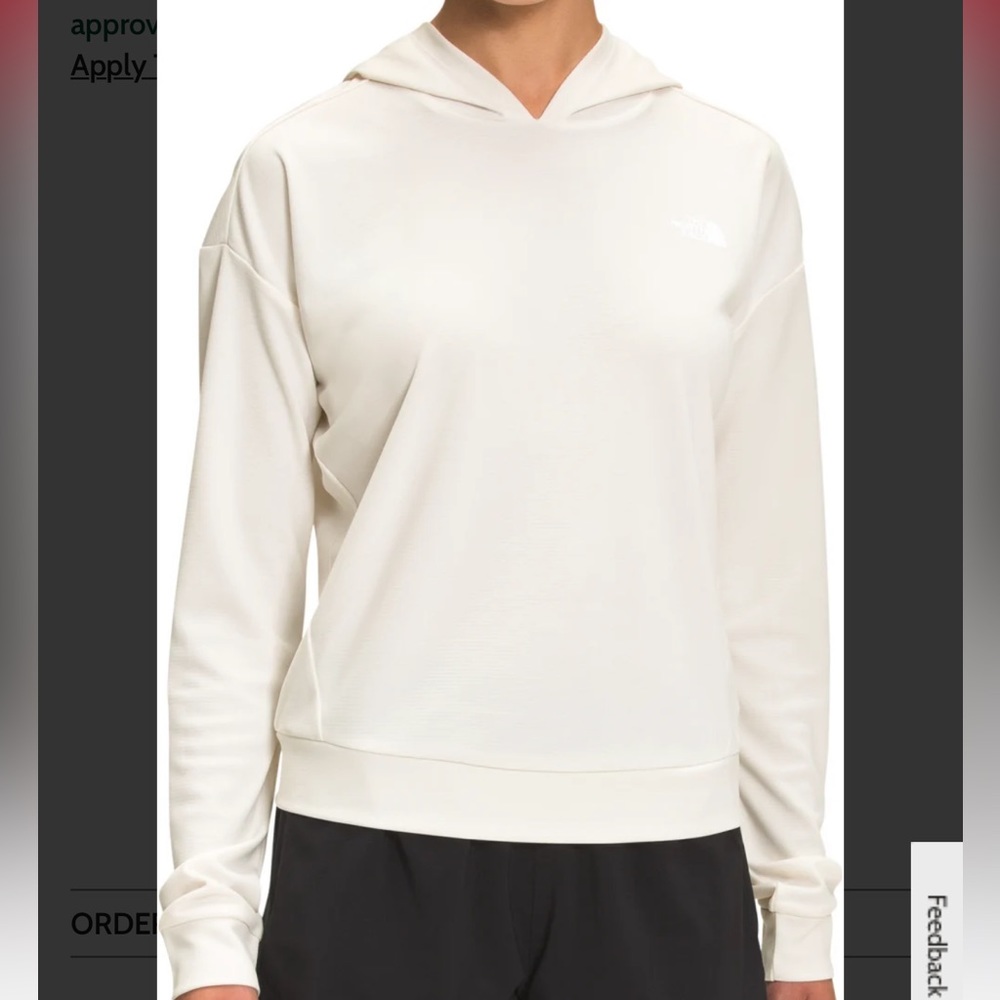 The North Face Wander Sun Long-Sleeve Hoodie for Ladies - Gardenia White - M